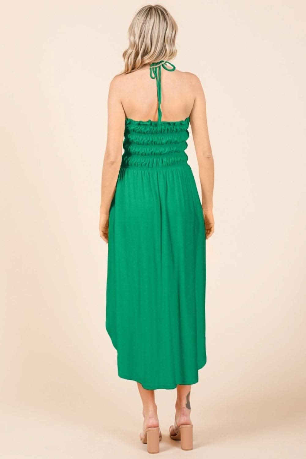 Chic shirred dress with pockets - Love Salve